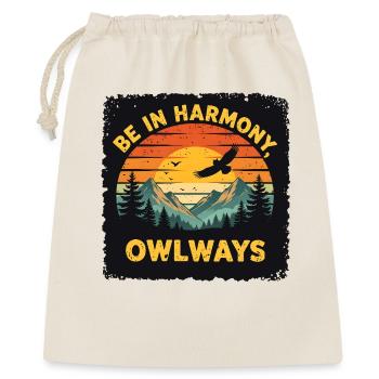 Owl Harmony at Sunset - Gift Bag 40 x 50 cm - nature - Front