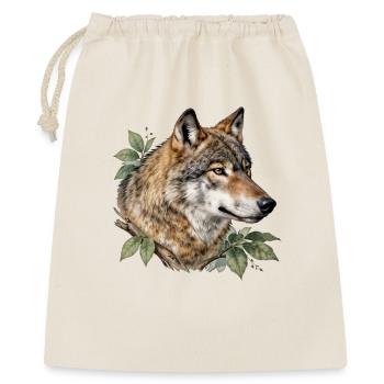 Wolf surrounded by foliage - Gift Bag 40 x 50 cm - nature - Front