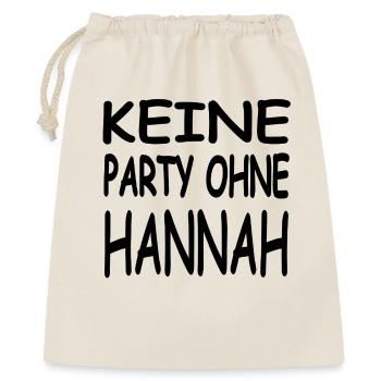 Hannah - Geschenkbeutel aus Baumwolle (40 x 50 cm) - Natur - Vorne