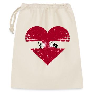 Love Souls reconnectés se retrouvent - Sac cadeau 40 x 50 cm - nature - Devant