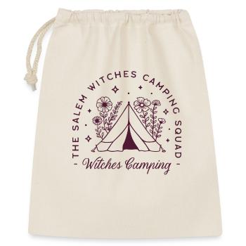 Hexen-Camping-Hexen-Camp-Ausflug - Geschenkbeutel aus Baumwolle (40 x 50 cm) - Natur - Vorne