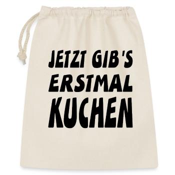 Kuchen - Geschenkbeutel aus Baumwolle (40 x 50 cm) - Natur - Vorne
