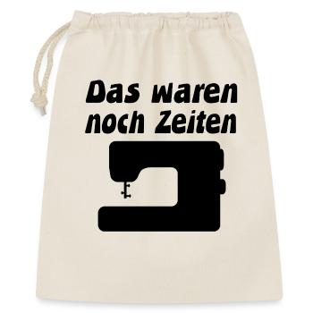 Nähmaschine - Geschenkbeutel aus Baumwolle (40 x 50 cm) - Natur - Vorne