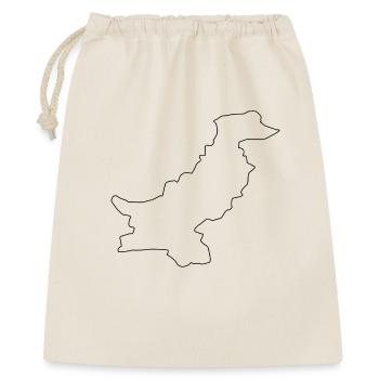 Carte du Pakistan - Sac cadeau 40 x 50 cm - nature - Devant