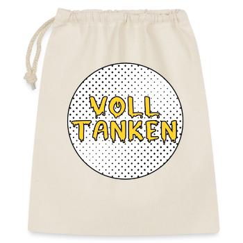 Volltanken - Geschenkbeutel aus Baumwolle (40 x 50 cm) - Natur - Vorne