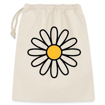 Gänseblümchen - Geschenkbeutel aus Baumwolle (40 x 50 cm) - Natur - Vorne