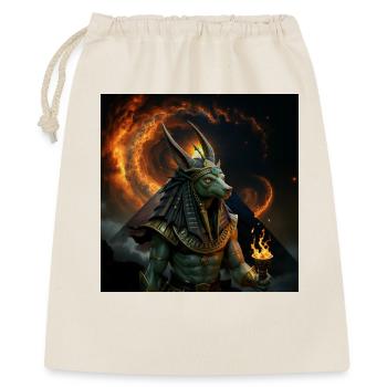 Anubis: Feuerkrieger - Geschenkbeutel aus Baumwolle (40 x 50 cm) - Natur - Vorne