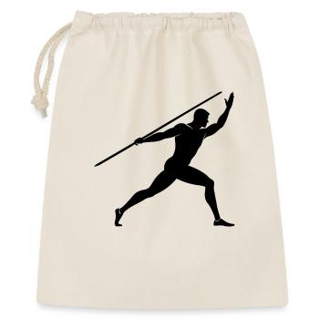 Man Thrower with Javelin - Gift Bag 40 x 50 cm - nature - Front