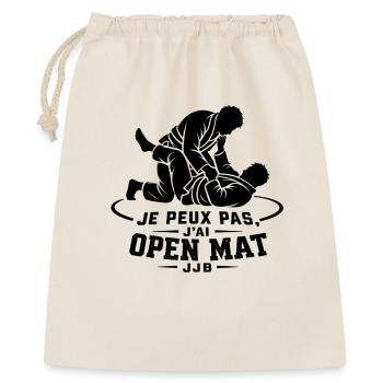 I can't I have Open Mat – BJJ BJJ - Gift Bag 40 x 50 cm - nature - Front