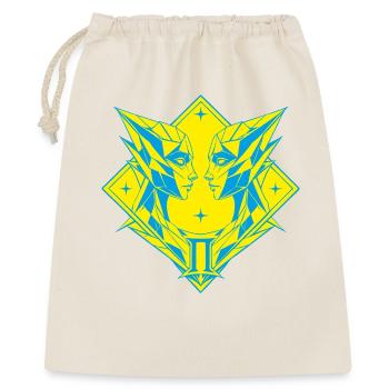 Gémeaux – Dualité et Équilibre - Sac cadeau 40 x 50 cm - nature - Devant