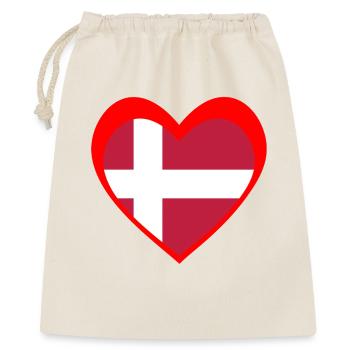 Danmark Hjerte – Kærlighed til Danmark - Sac cadeau 40 x 50 cm - nature - Devant
