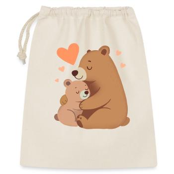 Bear Mom & Baby Bear - Gift Bag 40 x 50 cm - nature - Front