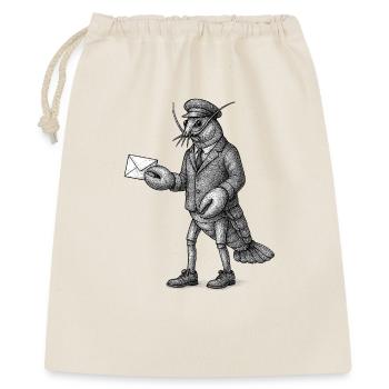 Livreur homard en costume - Sac cadeau 40 x 50 cm - nature - Devant