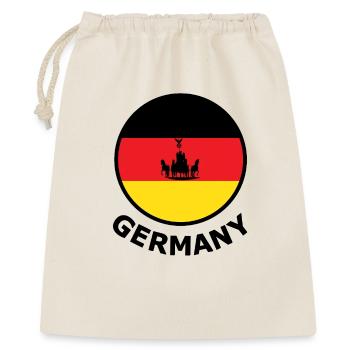 Kaiserliche Deutschland Wagenflagge Halbkreis - Geschenkbeutel aus Baumwolle (40 x 50 cm) - Natur - Vorne