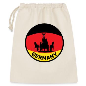 Silhouette du char du drapeau allemand - Sac cadeau 40 x 50 cm - nature - Devant