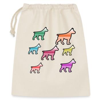 canine - Sac cadeau 40 x 50 cm - nature - Devant