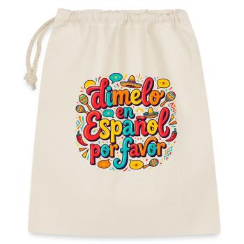 Dimelo En Espanol Por Favor - Sac cadeau 40 x 50 cm - nature - Devant