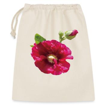Vibrant_Crimson_Hollyhock_Flower - Gift Bag 40 x 50 cm - nature - Front