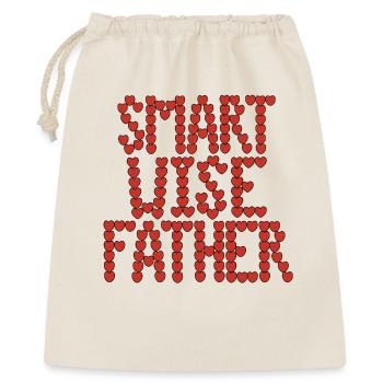 Smart wise father - Gift Bag 40 x 50 cm - nature - Front