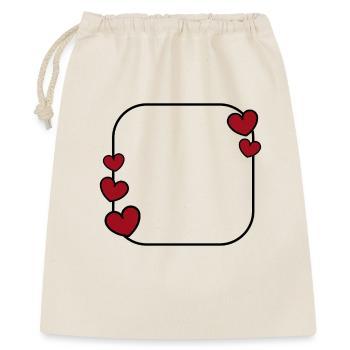 Cadre Cœur - Sac cadeau 40 x 50 cm - nature - Devant