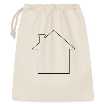 House Outline - Gift Bag 40 x 50 cm - nature - Front