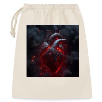 Cyberpunk Heart – Mechanical Biomechanics - Gift Bag 40 x 50 cm - nature - Front