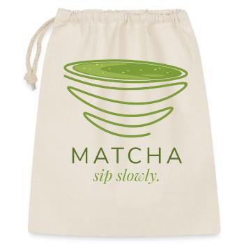 Matcha  - Geschenkbeutel aus Baumwolle (40 x 50 cm) - Natur - Vorne