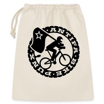 Antifa Bike Punks - Geschenkbeutel aus Baumwolle (40 x 50 cm) - Natur - Vorne