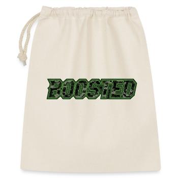 Boosted Neon-Camo Schriftzug Auto Szene Tuning - Geschenkbeutel aus Baumwolle (40 x 50 cm) - Natur - Vorne