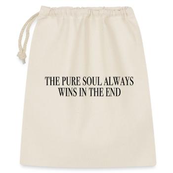 The Soul Wins - Slogan Shirts Motivation - Gift Bag 40 x 50 cm - nature - Front