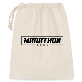 Marathon 2026 - Geschenkbeutel aus Baumwolle (40 x 50 cm) - Natur - Vorne