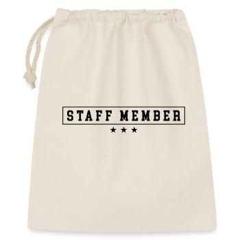Membre du personnel - Sac cadeau 40 x 50 cm - nature - Devant