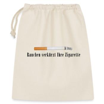 Zigaretten-Illustration Vintage - Geschenkbeutel aus Baumwolle (40 x 50 cm) - Natur - Vorne