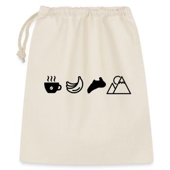 Mountain Sports Design Coffee Lover Climbing Banana - Gift Bag 40 x 50 cm - nature - Front