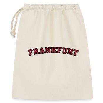 Frankfurt College Style (Rund) - Geschenkbeutel aus Baumwolle (40 x 50 cm) - Natur - Vorne