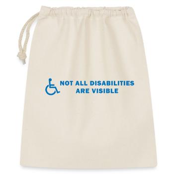 Tous les handicaps ne sont pas visibles - Sac cadeau 40 x 50 cm - nature - Devant