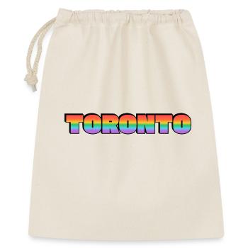 Toronto LGBTQ Rainbow - Geschenkbeutel aus Baumwolle (40 x 50 cm) - Natur - Vorne