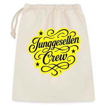 Junggesellen Crew - Geschenkbeutel aus Baumwolle (40 x 50 cm) - Natur - Vorne