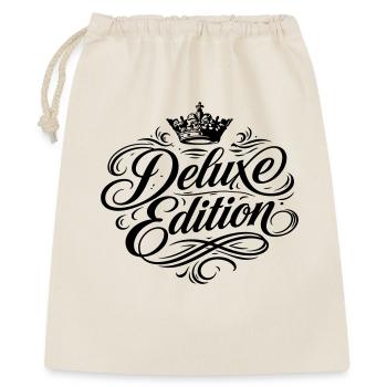 Deluxe Edition Krone - Geschenkbeutel aus Baumwolle (40 x 50 cm) - Natur - Vorne