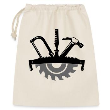 Carpenter Tool – Craftsman Logo - Gift Bag 40 x 50 cm - nature - Front