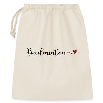Badminton - Gift Bag 40 x 50 cm - nature - Front