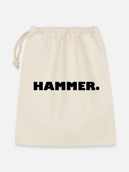 HAMMER. - Geschenkbeutel aus Baumwolle (40 x 50 cm) - Natur