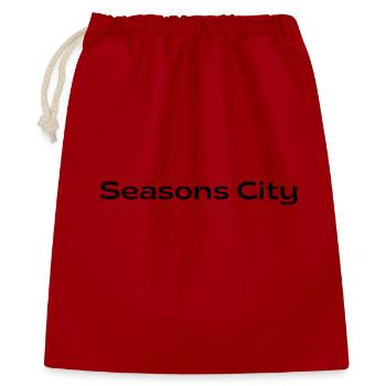 Ville des Saisons - Sac cadeau 40 x 50 cm - rouge - Devant
