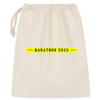 Marathon 2026 - Sac cadeau 40 x 50 cm - nature - Devant