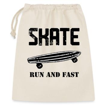 T-shirt skate run and fast gift idea - Gift Bag 40 x 50 cm - nature - Front
