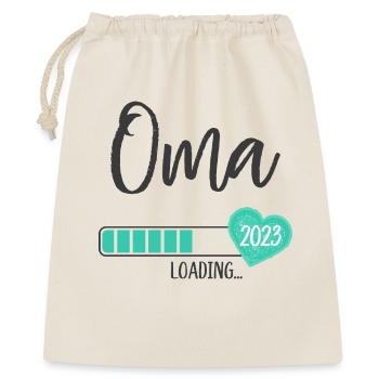 Oma Loading 2023 Herz Junge Werdende Großmutter - Geschenkbeutel aus Baumwolle (40 x 50 cm) - Natur - Vorne