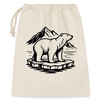 ours blanc - Sac cadeau 40 x 50 cm - nature - Devant