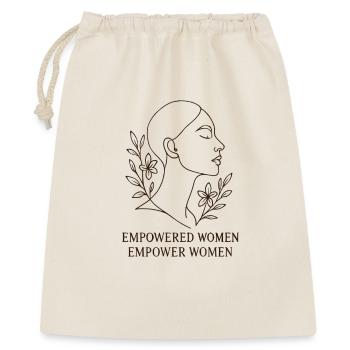 Empowerment Line Art Women - Gift Bag 40 x 50 cm - nature - Front