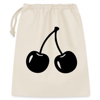 Silhouette cerise – Motif de fruits sucrés - Sac cadeau 40 x 50 cm - nature - Devant