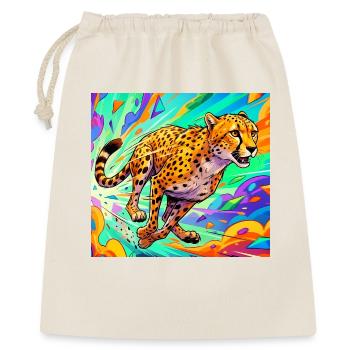 guépard - Sac cadeau 40 x 50 cm - nature - Devant